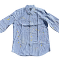 Striped Oxford Shirt, Multi Color Splatter